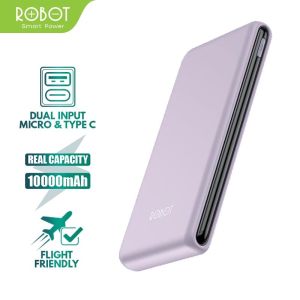 powerbank 500000mah original|ROBOT Power Bank RT180 10000mAh Dual Input Port Type C & Micro USB Garansi Original Resmi|powerbank awet tahan lama 100000mah|powerbank fastcharging murah gratis ongkir