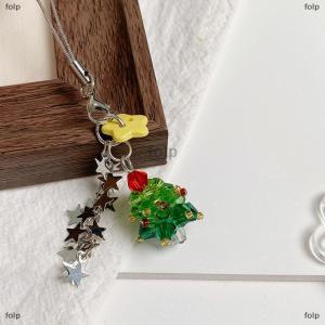 [COD] folp Y2k Hợp Thời Trang Cây Giáng Sinh Keychain Dễ Thương Sao Tua Keyring Mặt Dây Chuyền Phong Cách Thẩm Mỹ Nữ Tính Dây Buộc Điện Thoại Túi Charms Xmas Quà Tặng