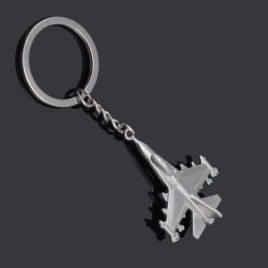 LZD  One Metal Keychains Key Chain Aviation Model Creative Gift Small Plane LOGO Lettering