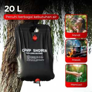COD Shower Portable Camping Kantong Air Shower Camp Alat Mandi Camping Bag 20 L - YYEDC