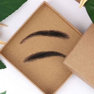 BAIXL Black Natural Durable Synthetic Jolie Style Fancy Men Nightclub Bar Brazilian Remy Hair Wave Style Eyebows Artificial Weaving Eyebrow Wigs Hand Made Eyebrows Fake Eyebrows