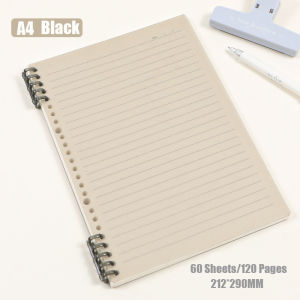 60Sheets/book PP Binder Notebook Detachable Refillable A5/B5/A4 Coil Notebook Thickened Loose-leafbook