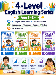 Cambridge English Kids Levelled Workbook Series|4 Books for Step-by-Step Learning