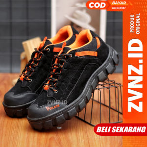 ZVN Merinoz Sepatu Pria Boots Safety Low Pendek Kerja Proyek Gunung Hiking