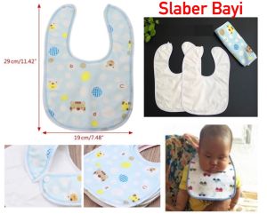 Slabber Bayi Celemek Makan Bayi Handuk Air Liur Anak Bayi Multifungsi