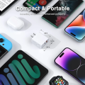 100% Original QC3.0 Fast Charger PD QC 3.0 Adapter And Cable Dual Port USB Type-C Wall Adapter. 