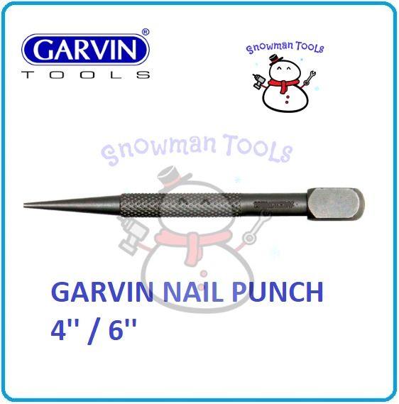 GARVIN NAIL PUNCH 4" / 6" SETTER CNC LATHE MACHINE DIY HAND TOOL TOOLS