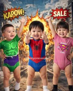 Superhero Baby Onesie Romper 0-12 Months Newborn Baby Boy Girl Cotton Bodysuit