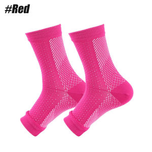 1Pair Nano Socks Neuropathy Socks Compression Sleeve For Ankle Swelling Plantar Fasciitis Sprain Neuropathy Nano Brace Women Men