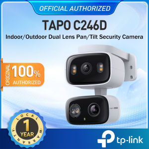 【NEW ARRIVAL】Tapo C246D | Indoor/Outdoor Dual Lens Pan/Tilt Security Camera | 2K 3MP Dual |Smart Night VisionL | ens |  Works with Alexa Google Home & Samsung SmartThings
