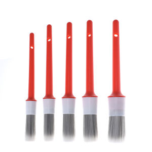5PCS Car Brushes Car Detailing Brush Set Long Soft Bristle For Car Cleaning Detailing Brush Dashboard Air Outlet Wheel Brush