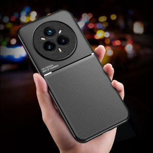 For OPPO Realme 14 Pro 14 Pro Plus textured magnetic four-corner full coverage shockproof and drop-resistant phone case