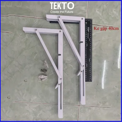 [Mạ kẽm- 1 Cặp - Chữ L] Bản lề gập thông minh Giá Ke đỡ bàn gấp gọn treo tường Pát ke chữ L chịu lực 50kg - 072