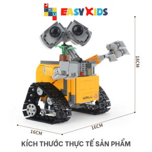 Wall E Robot Bộ Đồ Chơi Xếp Hình Lắp Ráp Người Máy Biết Yêu Cho Bé
