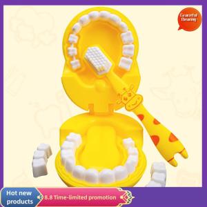 Graceful 4pcs Kids Pretend Play Toy Dentist Check Teeth Model Set Educational Learing Toy