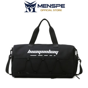 MENSPE กระเป๋าใส่กระเป๋ากีฬาสะพายไหล่ในฟิตเนสกระเป๋าใส่ Tas Gym สายกระเป๋าผู้ชายแฟชั่นกระเป๋าเดินทางพกพาสำหรับเดินทางเล่นโยคะและฟิตเนส