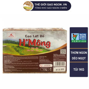 Gạo Lứt Đỏ H Mông túi 1Kg (huyết rồng) Đặc sản Lào Cai - Giá Sỉ Date mới