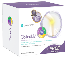 LIFE FACTOR OsteoLiv 21s + 3S FOC FREE GIFT (Exp: 02/2027)