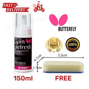 Butterfly Refresh Foam Cleaner 150ml Table Tennis Rubber TT Sport Ping Pong nittaku donic xiom dhs cleanser