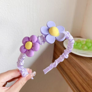 Gratis Semua - Bando Scruncie Anak Perempuan Motif / Bando Karakter Anak Perempuan Korean Style Fashion / Bando Anak Perempuan Lucu