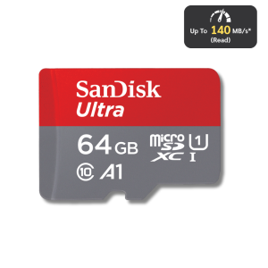 SANDISK Micro SD card Ultra 64GB (140MB/s) A1UHS-IU1C10 Sdcard ของแท้ Memory Card เมมโมรี่การ์ด ใส่ โทรศัพท์ กล้อง หน้ารถ วงจรปิด Nintendo switch
