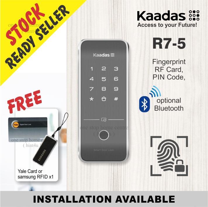 Kaadas R7 5 Fingerprint Rim Digital Door Lock Free Yale Samsung St