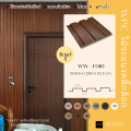 ไม้ระแนงทำฝ้า ไม้ระแนงภายใน ไม้ระแนง WPC น้ำหนักเบา ติดตั้งง่าย รุ่นFo16-Cherry. 