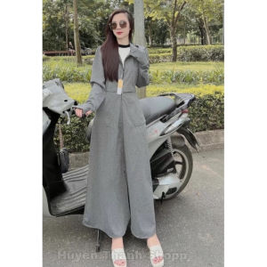 Áo Chống Nắng Umi 2 Lớp Chống Tia UV UPF50+ Thiết Kế Croptop Dáng Váy Dài Thời Trang Chất Liệu Dày Dặn