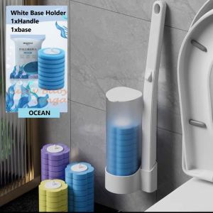 Pembersihan tandas mangkuk pembersih Wand boleh guna tandas 8 Toilet Wand Refills Heads Wipes for Cleaning Wall Mounted Toilet Wand Kit清洁壁挂式马桶棒套件