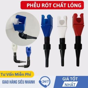 Phễu rót chất lỏng thông minh – Vòi chiết co giãn rót sạch không tràn lắp vừa nhiều loại can nhựa