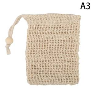 WH In stock Natural Cotton Linen Foaming Soap Bag Saver Net Mesh Massage Exfoliator Pouch Bathing Bubble Maker Cleaning Tool COD