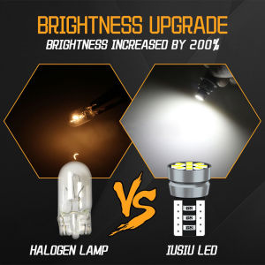 🔥FJS🔥 1ชิ้นไฟท้าย LED 192 168 T10 W5W 9SMD 12V โคมไฟอัตโนมัติระบบ CANbus ไม่มีข้อผิดพลาดหลอดไฟจอดรถ