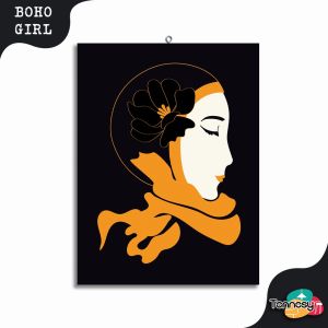 TENNESY HIASAN DINDING BOHO ABSTRACT FEMINIM 15x20CM WALL DECOR PAJANGAN KAYU DEKORASI DINDING KAMAR TIDUR RUMAH