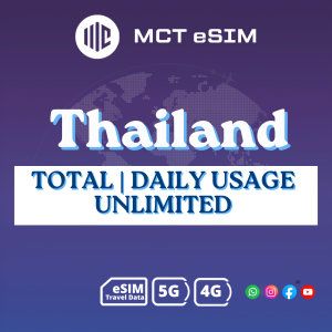Thailand eSIM 1-30 Days Unlimited/Data Plans | Instant QR Code Delivery | Travel eSIM"