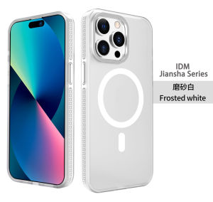 PsDs IDM Jiansha Matte Strong Magnetic Drop-Proof Phone Cover Case iPhone 16 Pro Max 15 14 Plus
