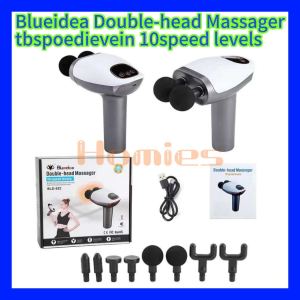 HOMIES Double Massage Heads Light Weight Deep Tissue Massage Gun Percussion Muscle Soreness Pain Relief Massage Gun