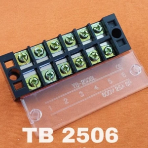 4 PCS TERMINAL BLOCK TB 2506 ( 25A 6Pole) Terminal Blok 6P 25A