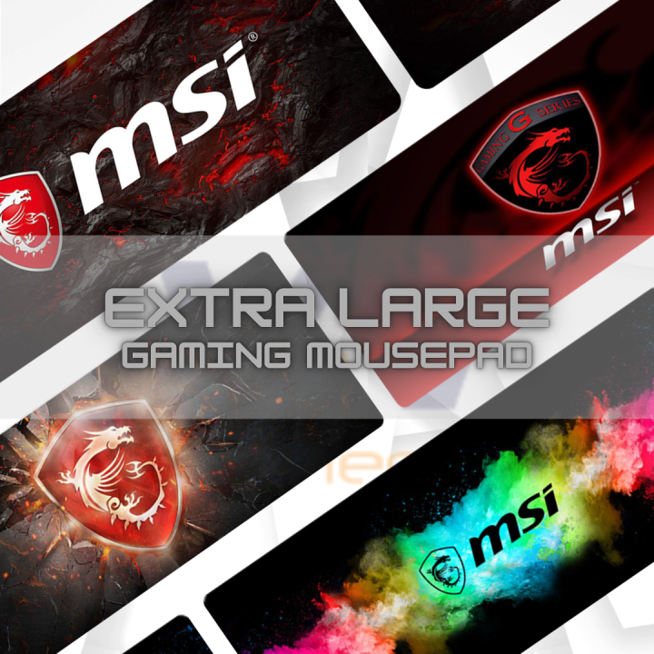 [READY STOCK] MSI Extra Large Gaming Mouse Pad 90cm*40cm*0.2cm | Lazada