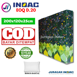 [ 120 x 25 x 200 ] Kasur Busa Inoac Eoq D20  No 4 Tebal 25  cm Gratis Bantal Garansi 10 Tahun Kempes Murah