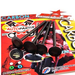 Payung Klep BRT 22 19 4.5 mm Jupiter MX VIXION MX King R15 NVL NVA Xabre Satria FU BRT Valve Klep Carbon 22 19 Batang 45 mm 45mm 4.5mm PNP HEAD BRT Jupiter MX VIXION MX King R15 NVL NVA Xabre Satria FU 2219