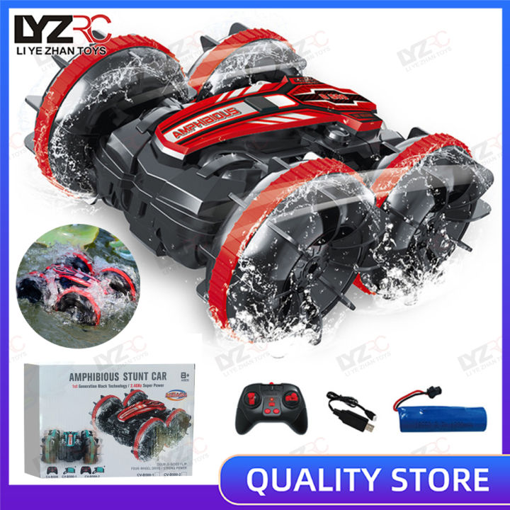 LYZRC Kereta Control RC Car 2.4G Amphibious Remote Control Stunt Car