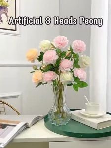 Artificial Peony Flower Bunga Peony Hiasan Pelamin Wedding Decor Bunga Kuntum Hiasan Hantaran Flower Bouquet Decoration