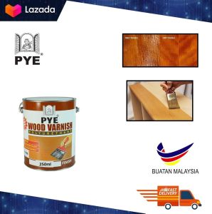PYE Wood Varnish Parquet Varnish Transparent Gloss finish 250 ML/Varnis Kayu