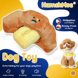 HamshMoc Interactive Dog Puzzle Toys IQ Sniffing Training Dog Snuffle Toy Squeaky Slow Eating Foraging Feeder Game For Pets Stress Relief