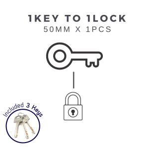 HEMOS 40/50MM SUS 304 STAINLESS STEEL MOTOR HOUSE SECURITY SAFETY ANTI-CUT PADLOCK KUNCI MANGGA