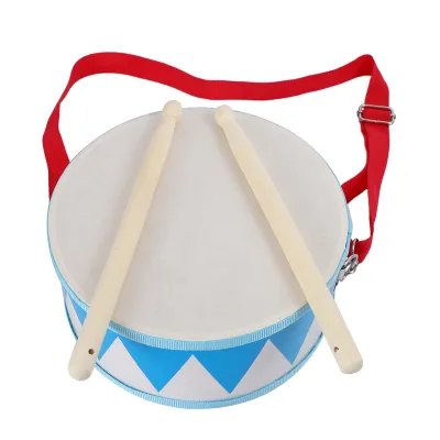 Retail Kids Drum Wood Toy Drum Set with Carry Strap Stick for Kids Toddlers Gift for Develop Childrens Rhythm Sense