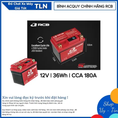 Bình ACQUY RCB 180A Cho Xe Máy
