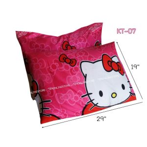 ราคาพิเศษ ปลอกหมอนเดี่ยว 1 ใบ ขนาดใบใหญ่ ลายการ์ตูน ลายคิตตี้ ลายแบรนด์เนม ขนาด 19 นิ้ว x29 นิ้ว