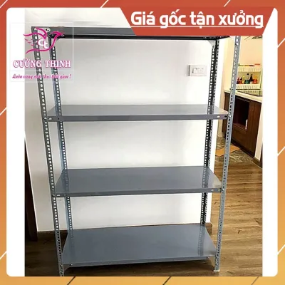 Kệ sắt V lỗ đa năng 2- 3-4-5 tầng dài 80cm x rộng 50cm x cao 0.6-0.8-1-1.2-1.5. Lắp Ghép Đa Năng