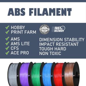 ABS Filament - Filamen 1.75mm 1kg ABS Not Recycled 3D Printing Filament Genuine/Fresh/New Filament